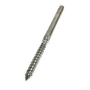 10 pcs Lag Screw Hand-Crimp Swage Stud for 1/8 inch Cable Railing Stainless H4D7