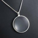 Fashion Utility Monocle Lens Necklace With 5X Magnifier Magnifying Glass Pendant
