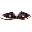 Black ABS Right Drive Rearview Mirror Cover Trim for Mercedes Benz C E GLC