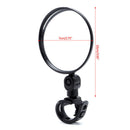 Bike Bicycle Back View Mirror Rearview Rear Mirror Black Handlebar Flexible J7