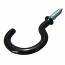50 Pcs 1.1 inch Cup Mug Hooks Shouldered Metal Screw-in plastic coated Hang S3Z8