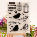 Bird Cage Transparent Seals Stamps for DIY Scrapbooking Card Making Crafts