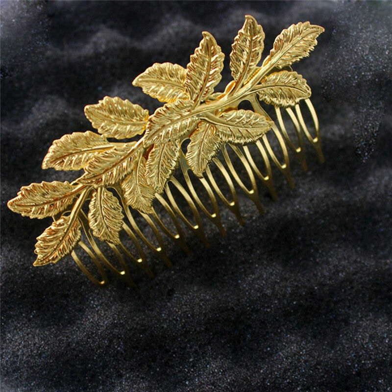 1x Women Hair Clips Hair Comb Hairpin Alloy Leaves Elegant Headband  Hot New LJA