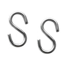 2 Pieces 4mm Thickness 40mm Long S Shaped Marine 316 Stainless Steel Hanging
