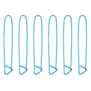 6Pcs Blue Stitch holders Large Metal Locking for crocheting knitting 12cm