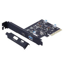 2 Ports External USB 3.1 (10Gbps) PCI Express Card tp 1 X Type C & 1 x Type