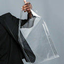 1Pc Plastic Pvc Shopping Bag Totes Transparent Pu Clear Holographic Handbag V6B9