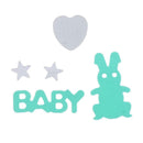 Baby shower Love Confetti Easter Party Rabbit Throwing Sprinkles Pink+Green