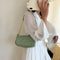 Alligator Pattern Handbag Tote Women Leather Underarm Shoulder Bag (Green)