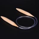 Bamboo Fixed Circular Knitting Needle Pin 32" 80cm Length 20mm Size JR