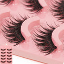 5 Pairs Long Makeup Cross Thick False Eyelashes Eye Lashes Nautral Handmade BX