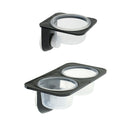 2 Pcs Automatic Plastic Reptile Feeders Water Bottle with Suction Cup Basin -