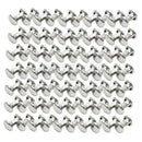 100pcs Double Cap Rivet Tubular Metal Leather Craft Repairs Studs