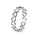 The New Innovative Copper Electroplating Ring Can Adjust Women'S Hollow Lov