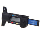 Digital LCD Tyre Tire Tread Depth Gauge 0-25.4mm Metric / Inch Black