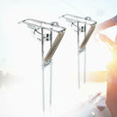 Automatic Double Springs Angle Pole Fish Pole Bracket Fish Rod Holder Supp LFM