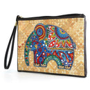 DIY Elephant Special Shaped Diamond Painting Wristlet Clutch Zipper Wallet