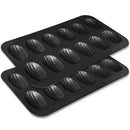 2 Packs Non-Stick Madeleine Pot, Baking Mold 12 with Shell Cake Baking Tray Z3I4