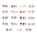 20 Pairs Cute Assorted Multiple Shapes Stud Earrings for Women Earrings Set