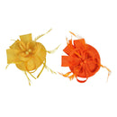 2x Lady Feather Fascinator Clip Hair Bridal Race Derby Pillbox Hat Headband