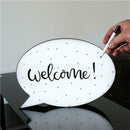 Led Message Handwriting Letter Light Box Speech Bubble Shape Writing Board  O6O6