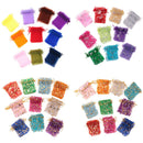 100 pieces Organza Wedding Party Favor Gift Candy Bags Jewelry Pouches Sheer