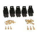 5x Automotive Relay Socket Connector Terminals 40Amp 12V For Marine Motorhome