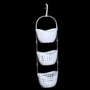 3 Tier Plastic Basket Shower Caddy Hanging Rack Tidy Shelf Organiser Storag W1Y9