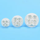 3Pcs hydrangea fondant cake decorating sugarcraft plunger cutter flower mold JR