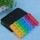 28 Grids Pills Storage Box Portable Tablet Candy Medicine Holder(Rainbow)