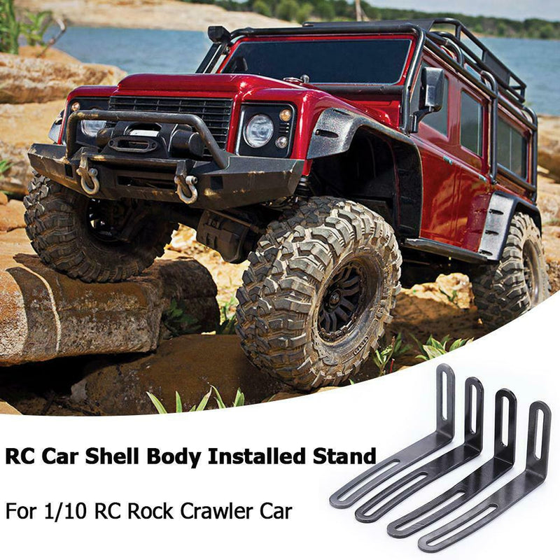 4pcs Metal RC Car Shell Body Installed Stand for 1/10 RC Rock Crawler Car