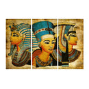 Modern Canvas Wall Art of King of Egypt for your Living Room-3 Panel Size S