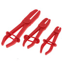 3Pcs Nylon Fuel Hose Flexible Clamp Tool Oil Water Line Brake Plier
