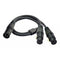 3-Pin XLR Audio Balance Microphone Cable Female To Dual Male Extension