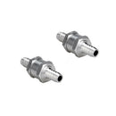 2 Pack 10MM/0.4Inch Chrome Aluminium Fuel Non-return One Way Check Valve Oil