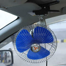 8'' 12V Cooling Oscillating Car Fan Auto Clip-On Vehicle Dash Dashboard Portable