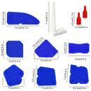 20 Pcs Caulking Tool Kits Caulk Remover Silicone Grout Scraper Sealant Fini I4M1