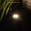 8LED Solar Underground Light Waterproof Garden Buried Lamp (Warm Light)