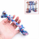 1X Pet Puppy Dog Cotton Knot Braided Teeth Clean Chew Toys Rope Random Cute