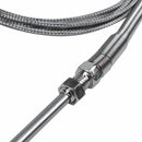 Steel Temperature Probe Pt100 RTD Sensor Cable 2M 98 mm 3 Wires -50 ~ 400