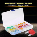 120pcs Car Fuses 5A 10A 15A 20A 25A 30A Amp with Box Clip Assortment Kit