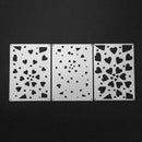 3pcs Geometry DIY Craft Cutting Dies Stencil Scrapbook Embossing Album Card
