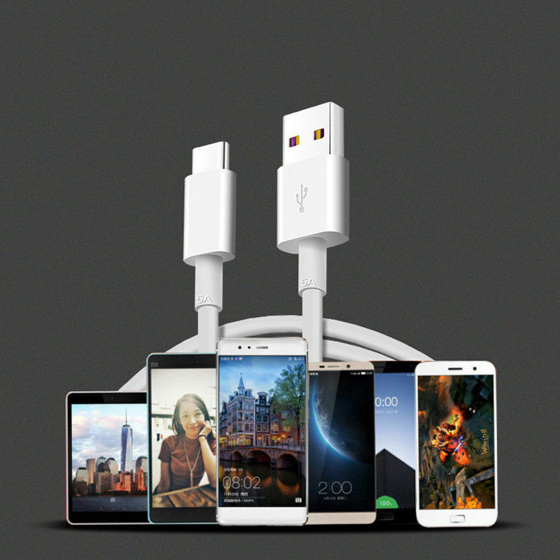 Fast Charging USB-C Cable 5A Super Charge USB Type-C for Huawei Mate 10 Plus P10