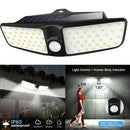 100 LEDSolar Powered  PIR & Light Sensor Outdoor Wall Garden Light Lamp