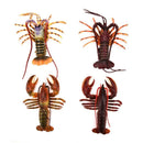 Realistic Solid Underwater World Animals Models Lifelike Large Size Lobster U8T5