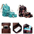 Girls Flower School Backpack Kids School Bag Set Chinese Style Pen Pencil B