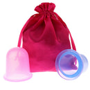 2Pcs Silicone Anti Cellulite Massage Vacuum Cupping Body Facial Cups +Bag