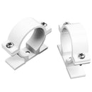 32mm Dia Wall Mounted Aluminium Pipe Clip Clamp Fastener 5pcs U2I1