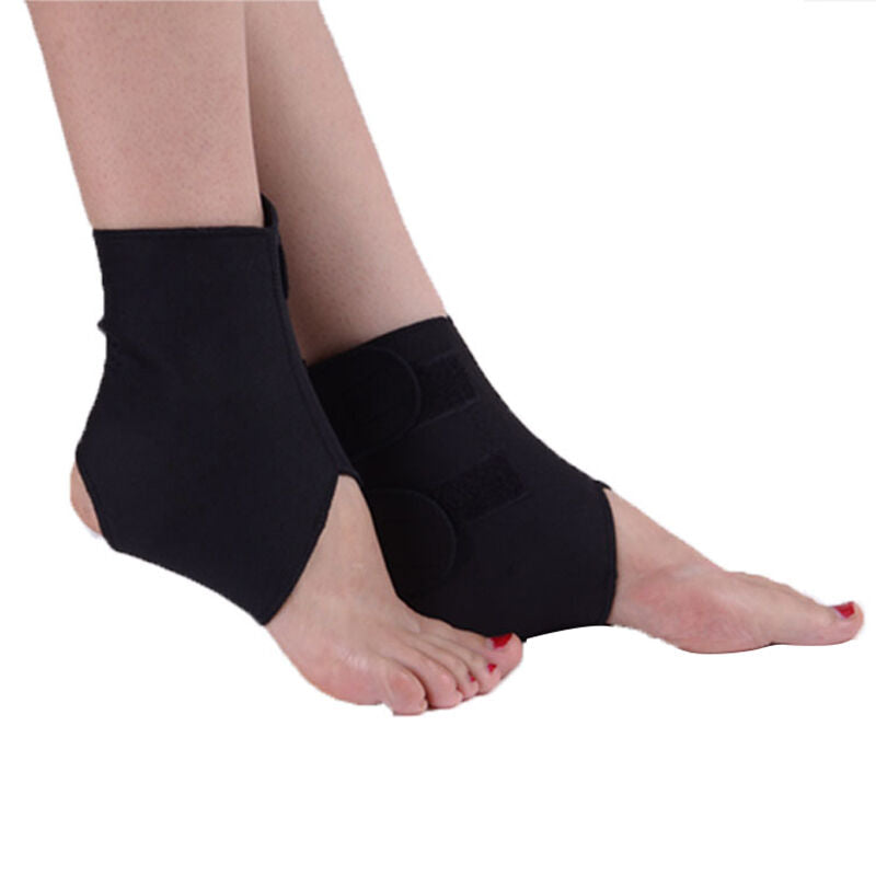 1Pair Self-heating Tourmaline Far Infrared Magnetic Therapy Ankle Support Dlxd