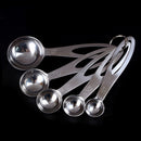 1Set/5pcs Measuring Spoons Tea Coffee Measure Cooking Scoops Stainless Steel MO